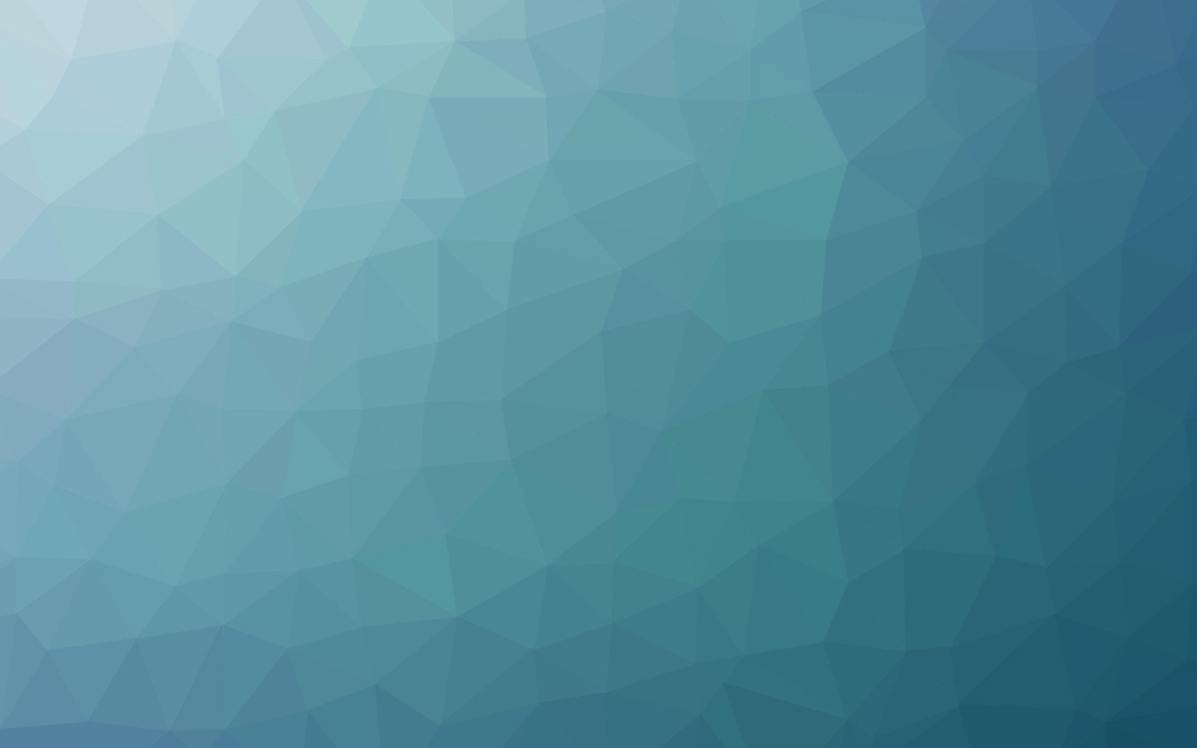 3840x2400 Polygon Blue Green Art Pattern Wallpaper