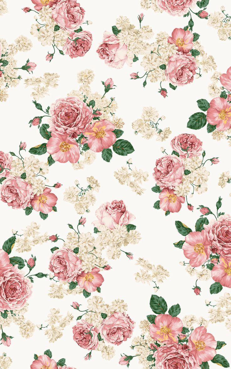 736x1177 Free download Home Screen Wallpaper Vintage Floral Wallpaper