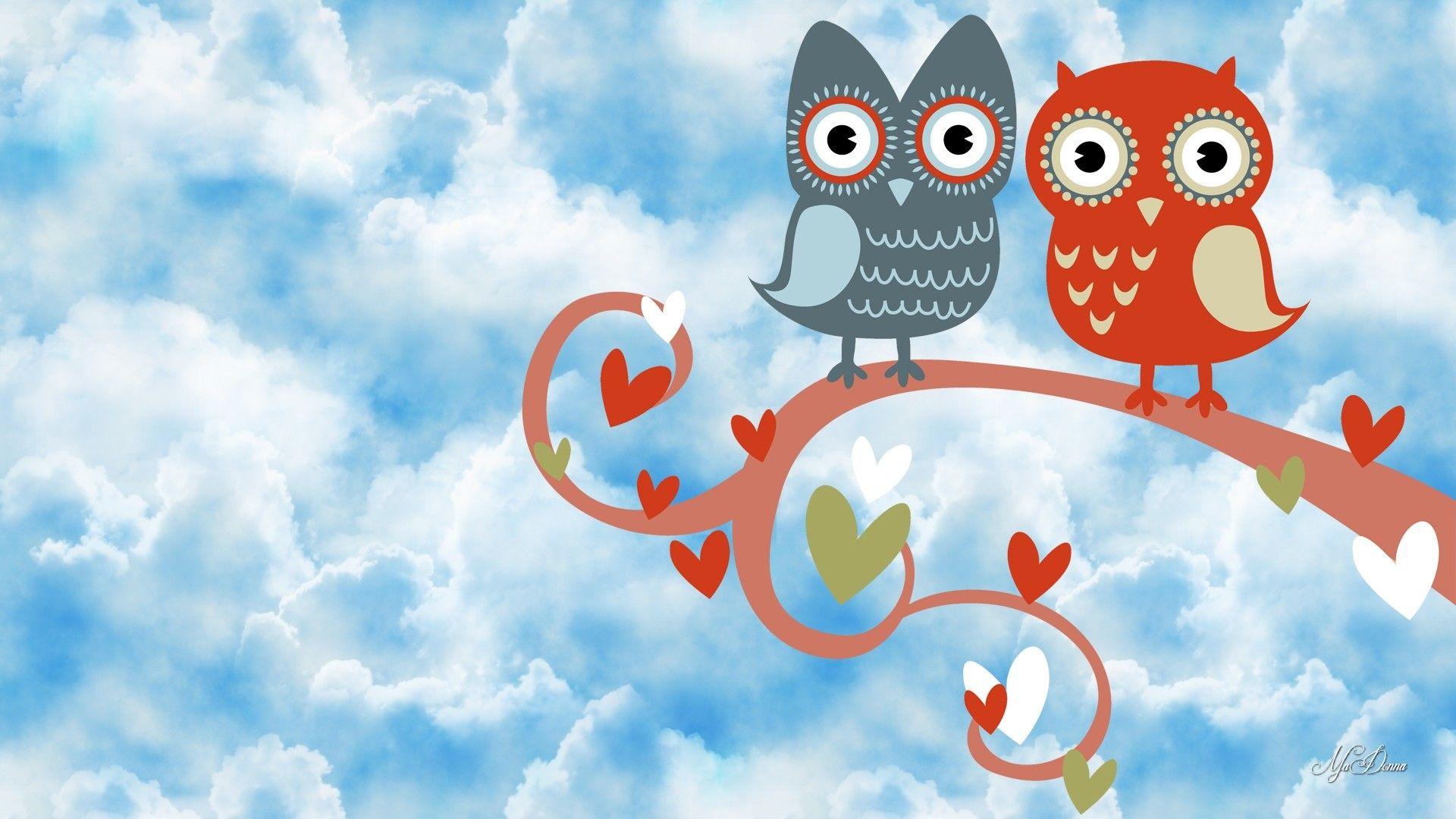1920x1080 Download Free Cute Owl Background
