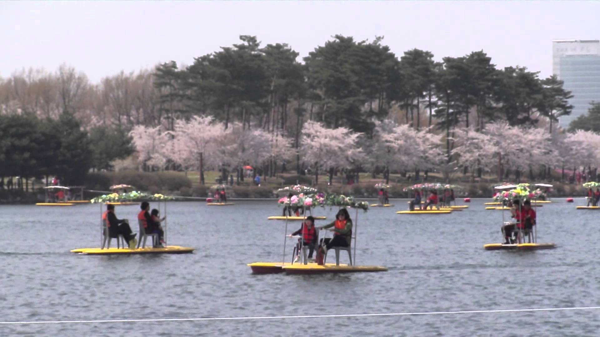1920x1080 Lake Park Goyang, Korea. at 24th April 2013