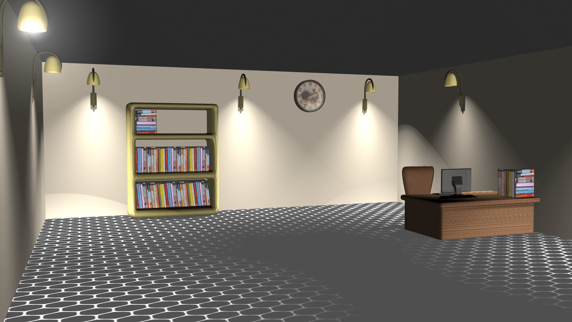 1920x1080 Hd Wallpaper Office Office Environment Office Room In High