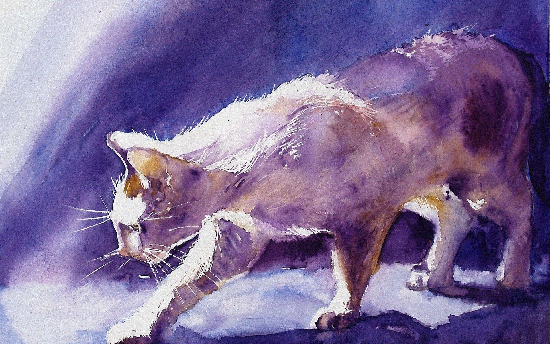 1920x1200 Download Wallpaper, Download 2560x1600 paintings cats animals