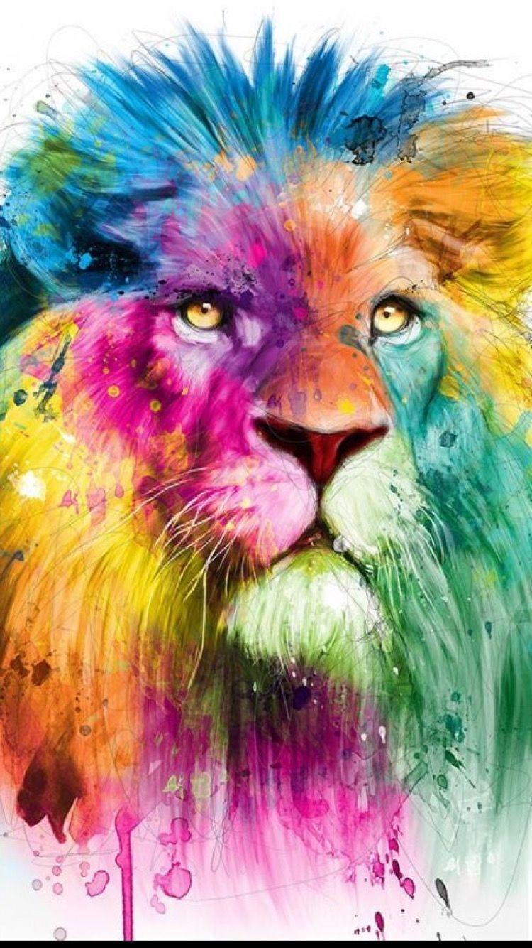 Lion Watercolor Wallpapers - Top Free Lion Watercolor Backgrounds - Wallpaperaccess