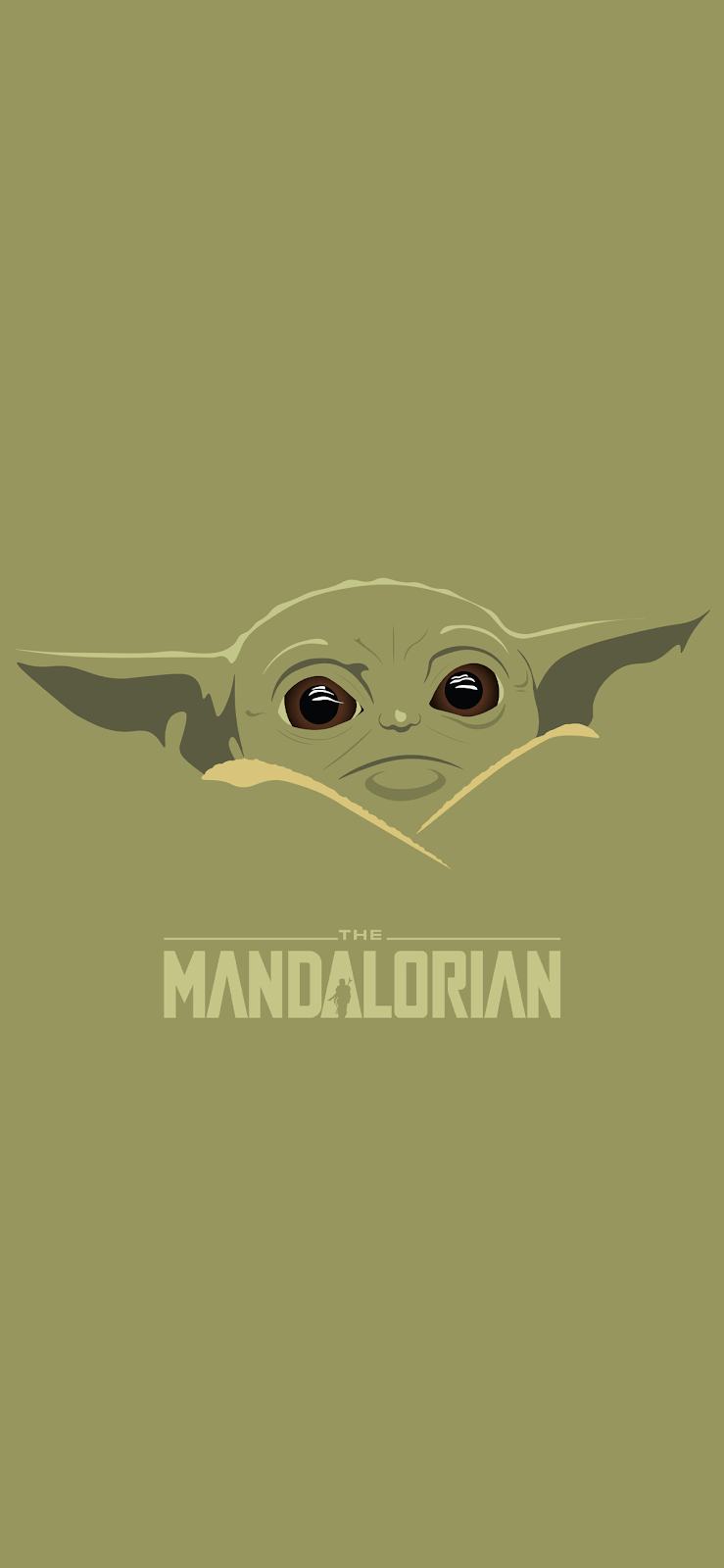 739x1600 The child Baby Yoda phone wallpaper collection. Cool Wallpaper