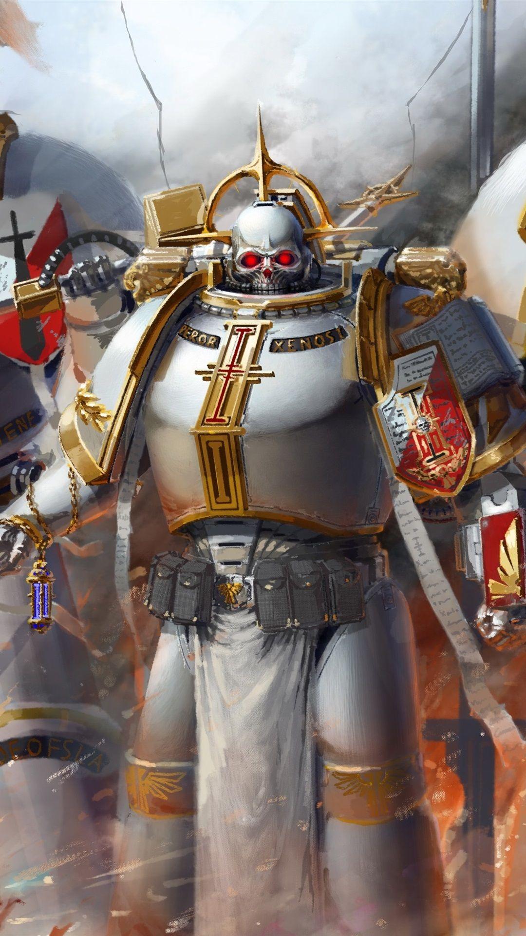 1080x1920 iPhone Wallpaper Warhammer 40k, Grey Knights, Art Picture 40k Grey Knights Artwork