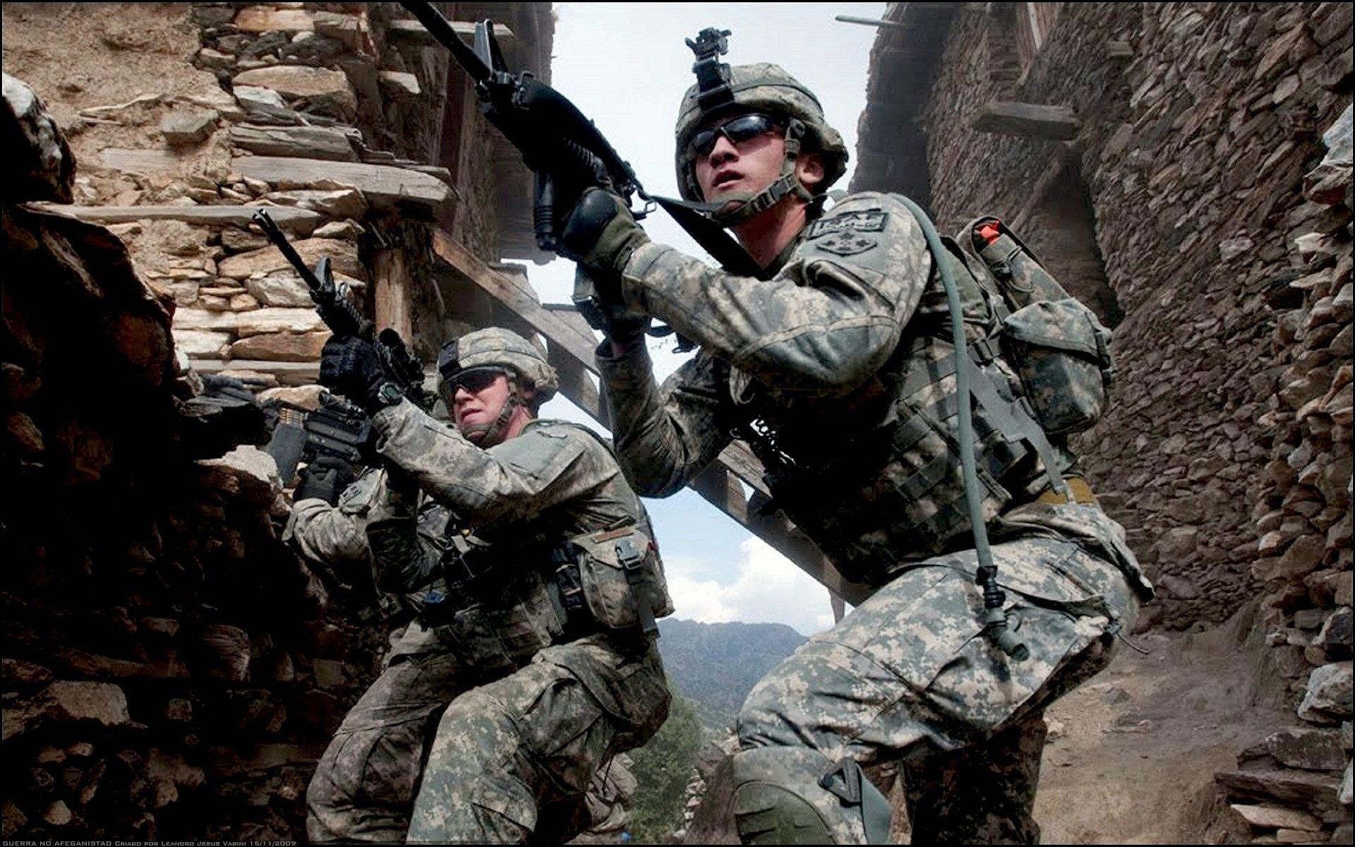 1920x1200 Military Soldier U.S. Army Infantry War Gun Weapon Wallpaper