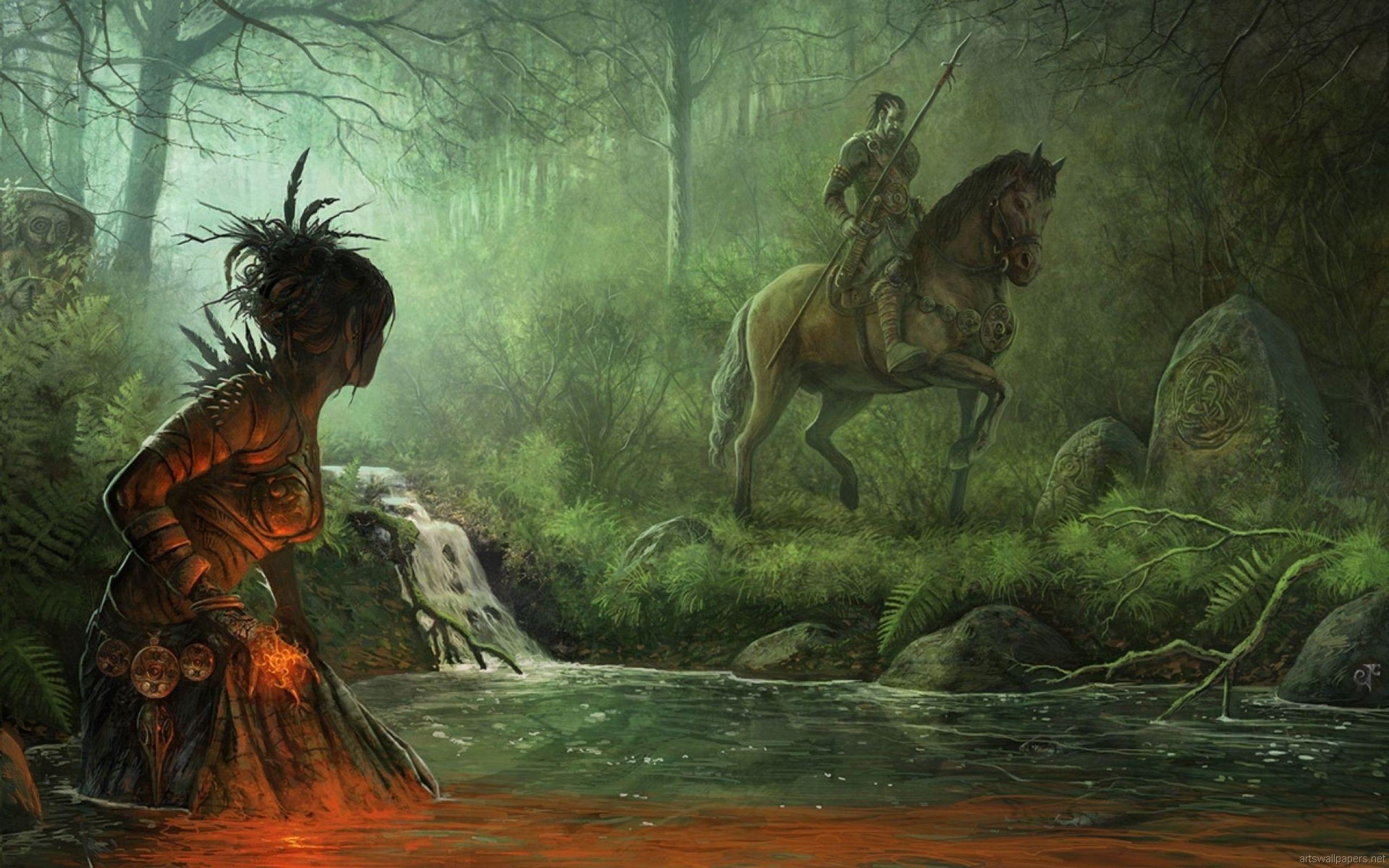 2560x1600 Celtic Fantasy Art. green fantasy art artwork celtic mythology 1920x1200 wallpaper Art HD. Keltische mythologie, Fantasy kunst, Kunst ideen