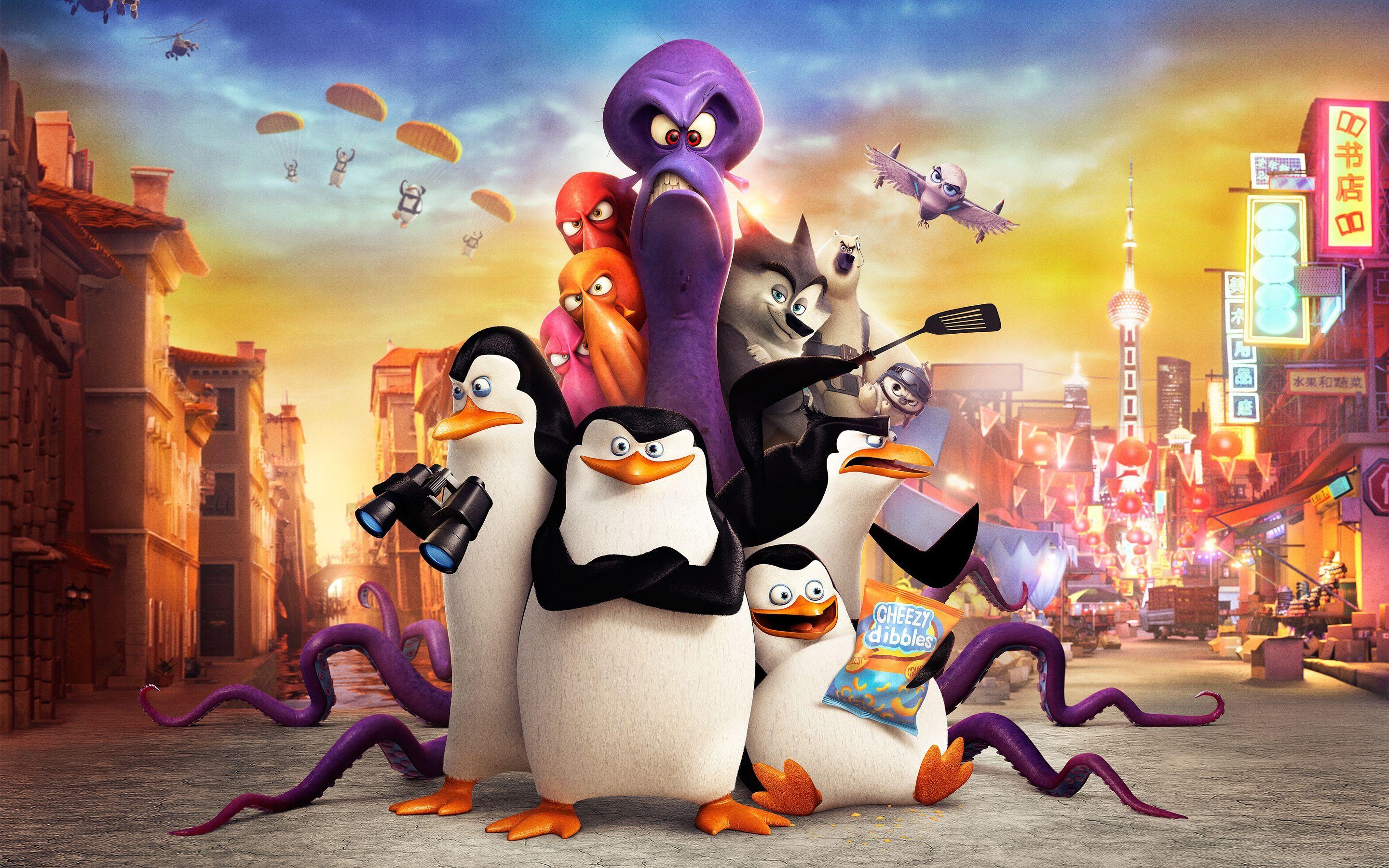 2880x1800 Penguins Of Madagascar wallpaper HD. Pinguinos de madagascar