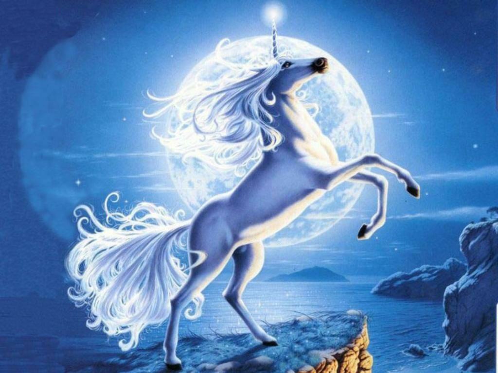 Синий единорог. Единорог. Сказочный конь. Мифические лошади. Единорог картинка.