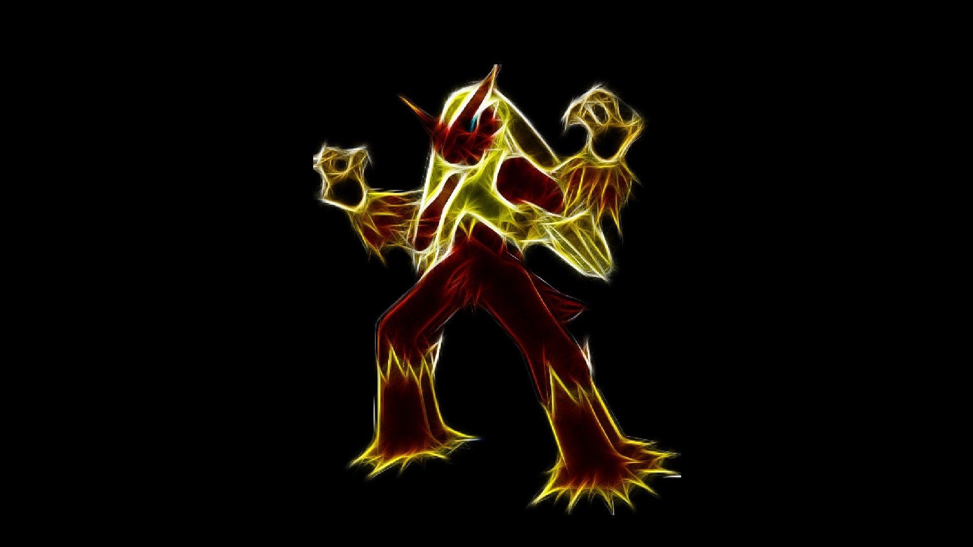 1920x1080 Mega Blaziken Wallpaper
