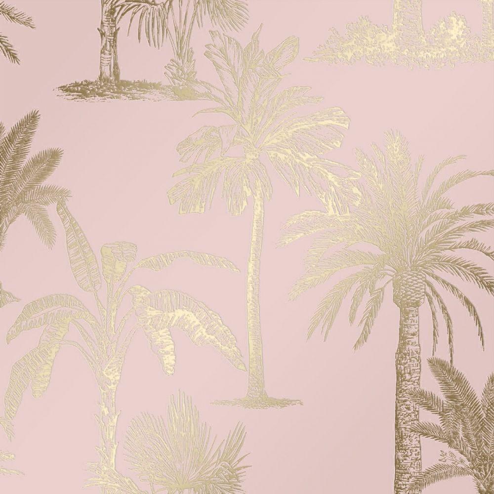 1000x1000 Mumbai Tropical Tree Wallpaper Blush Pink from I Love