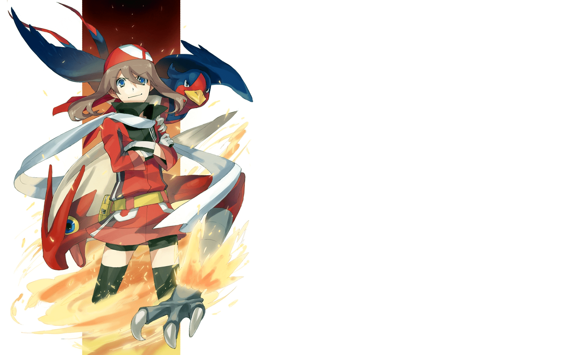 1920x1200 #blaziken, #May (pokemon), #Pokémon, #Swellow wallpaper