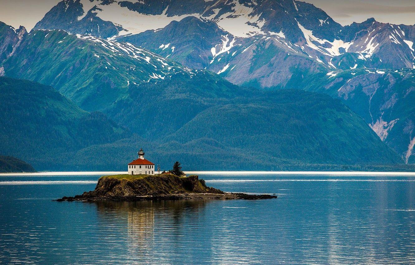 1332x850 Wallpaper USA, Alaska, forest, trees, landscape, nature, mountains