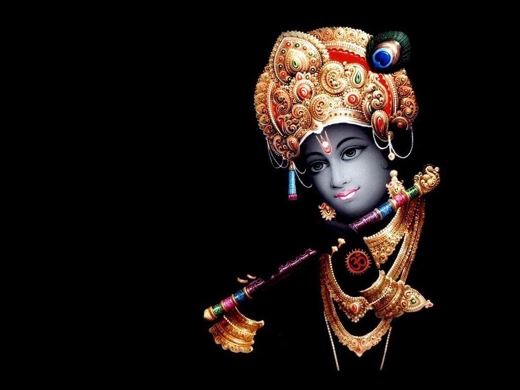 1024x768 Lord Krishna 3D Wallpaper