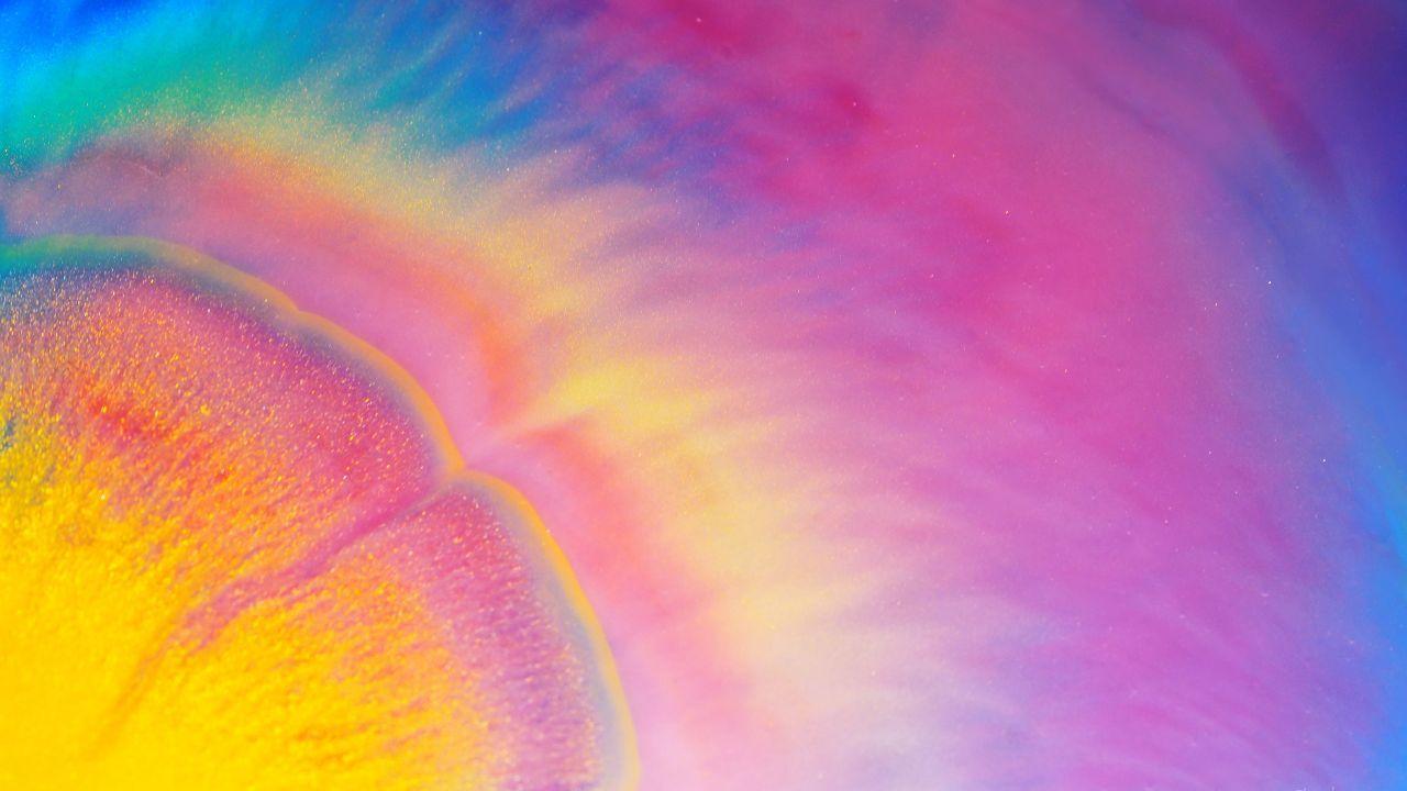 1280x720 Wallpaper Glitter, Colorful, Feather, HD, Abstract,. Wallpaper for iPhone, Android, Mobile and Desktop