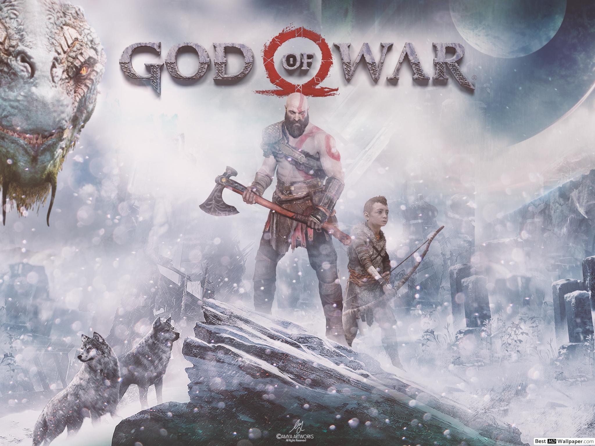 2048x1536 God of War, Kratos HD wallpaper download
