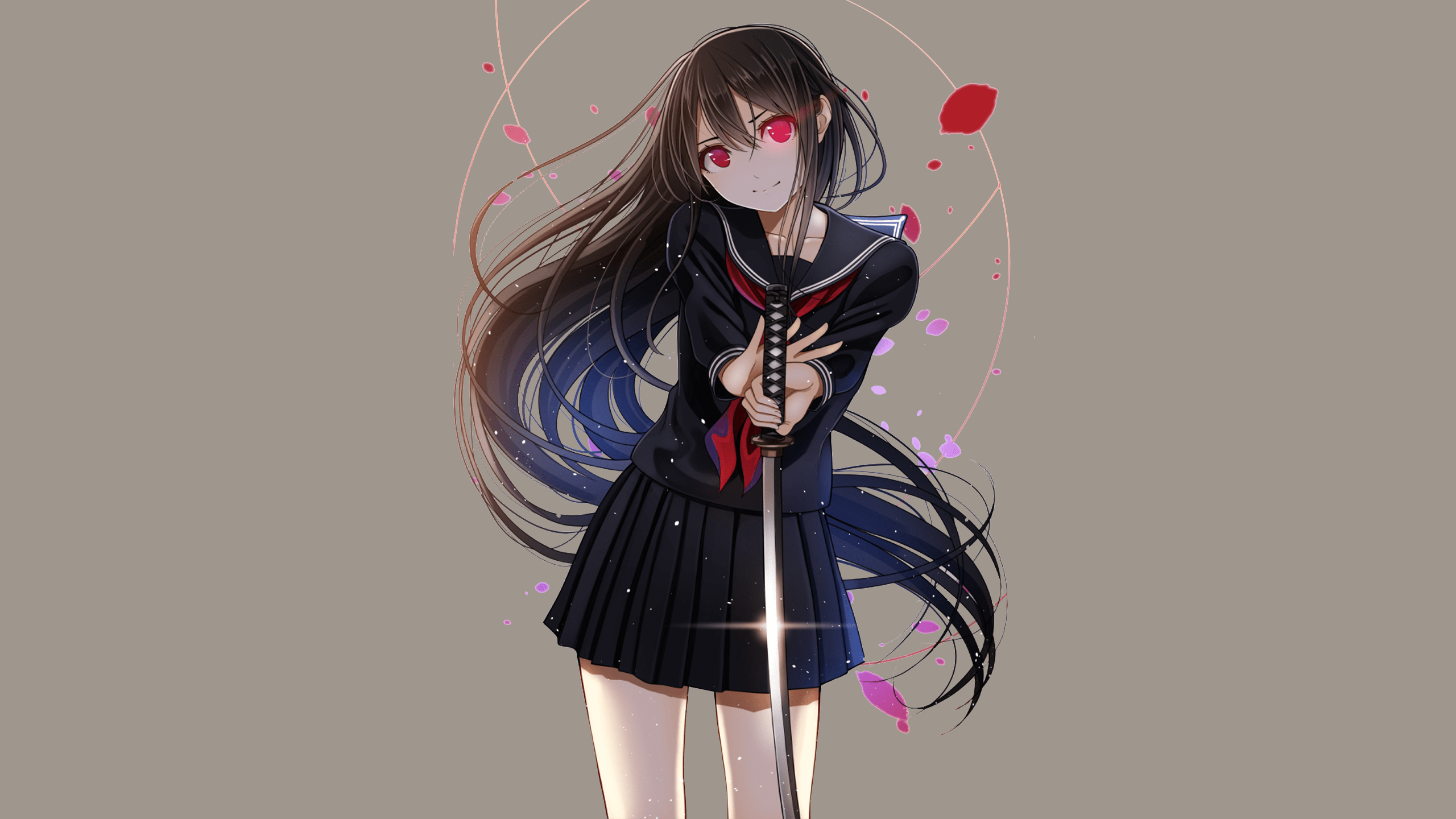 2560x1440 Anime Girl HD Wallpaper