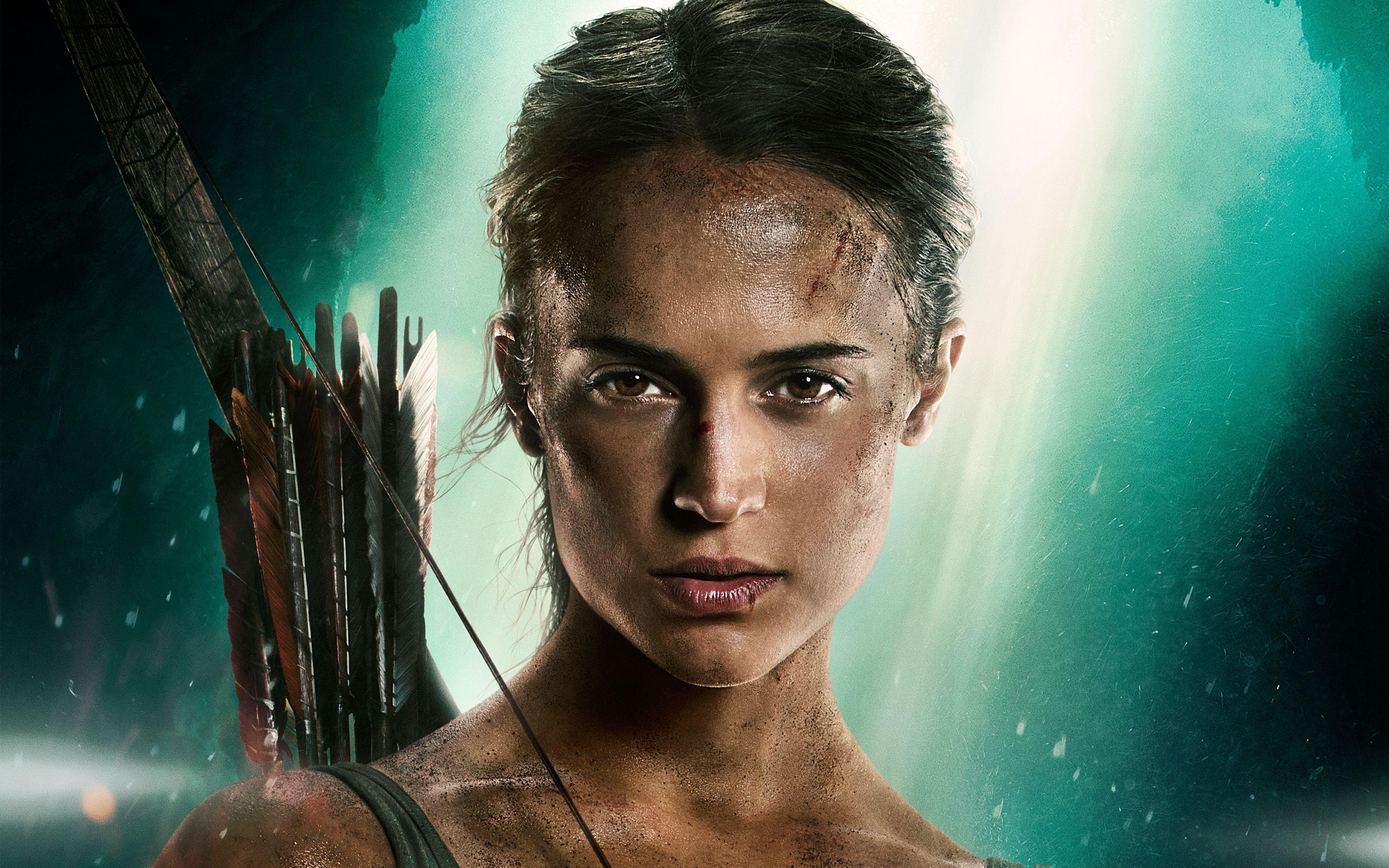 3840x2400 Lara Croft Tomb Raider Alicia Vikander 5K Alicia, Croft, Lara