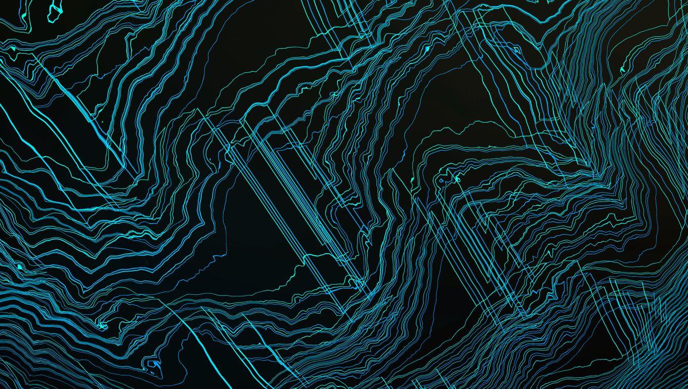 1360x768 Teal Contours Laptop HD HD 4k Wallpaper, Image