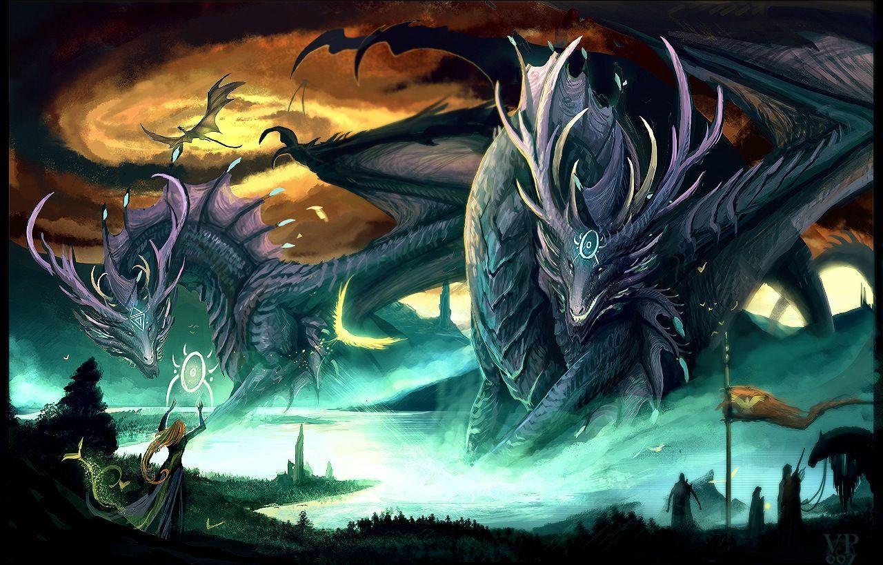 Wizards and Dragons Wallpapers - Top Free Wizards and Dragons Backgrounds ...
