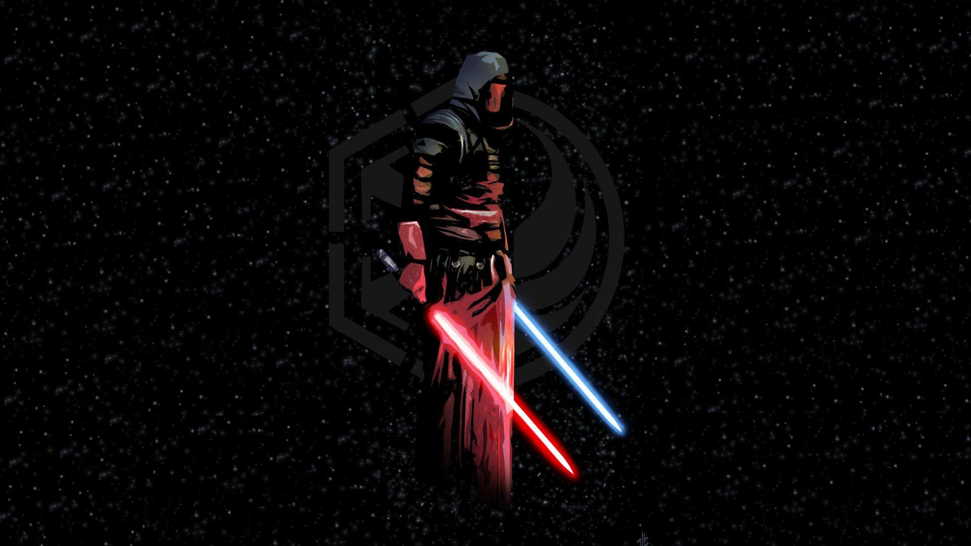1920x1080 Download Darth Revan, lighting bars, star wars, art wallpaper