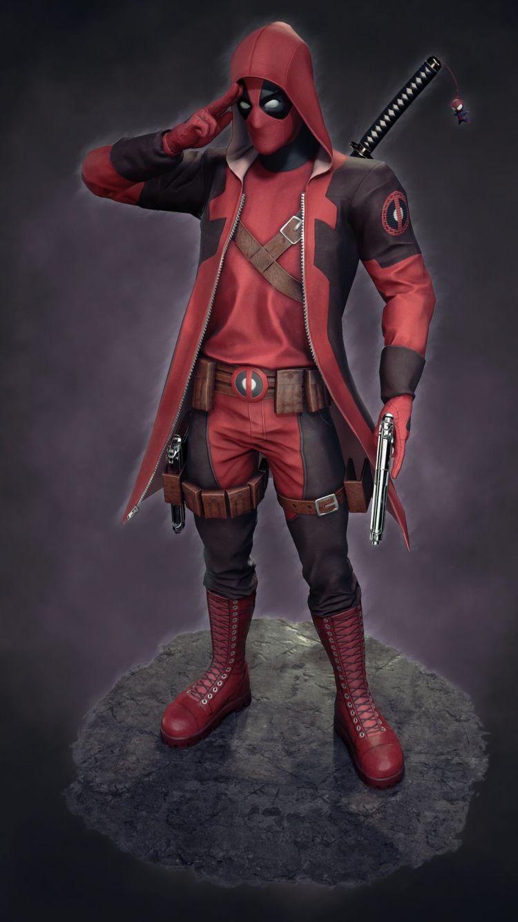 750x1334 Deadpool Art iPhone iPhone 6S, iPhone 7 Wallpaper, HD