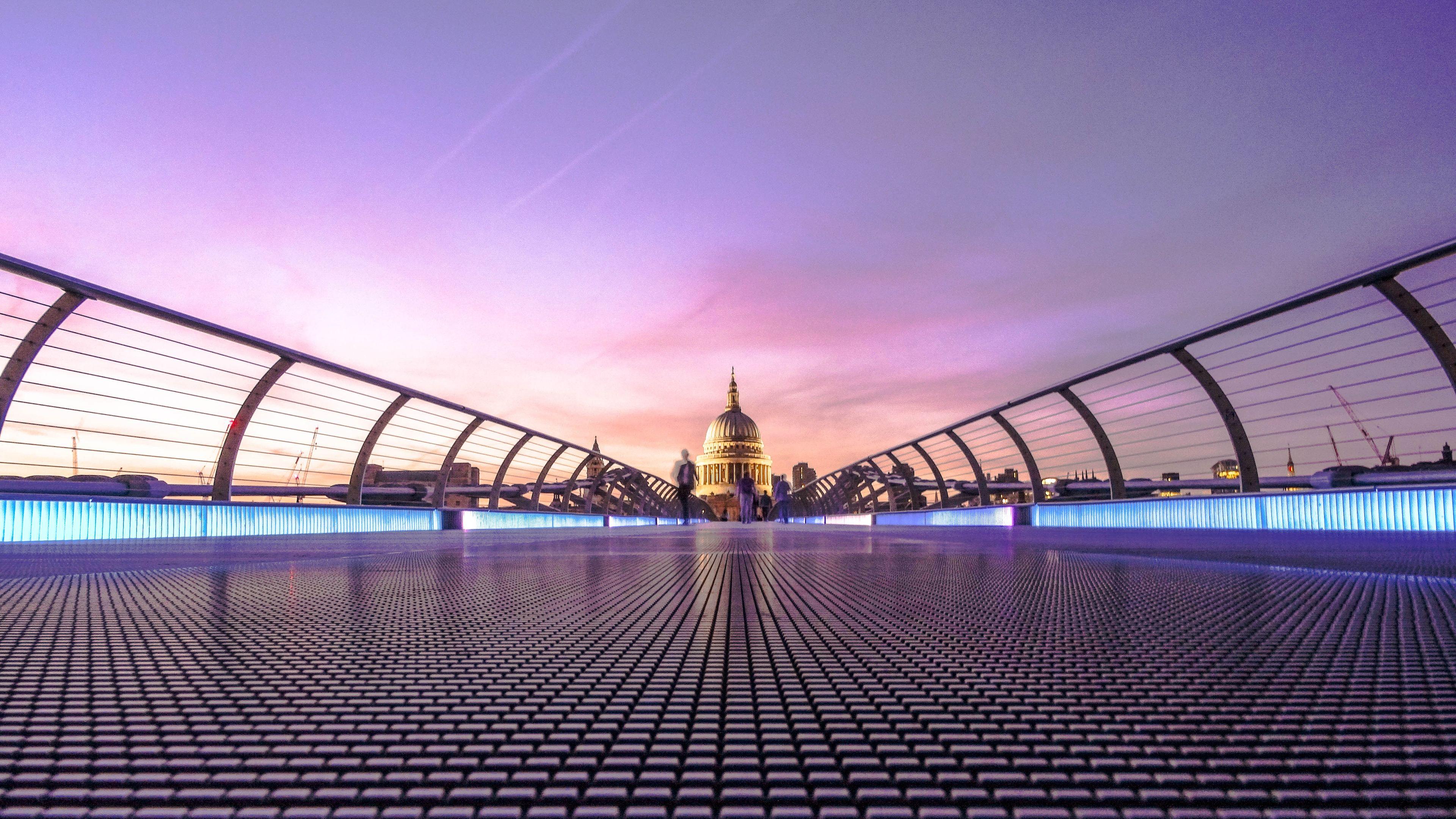 3840x2160 Wallpaper 4k Millennium Bridge London 5k 4k Wallpaper, 5k