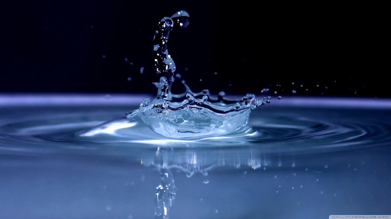 1366x768 Water Splash Latest HD Wallpaper Free Download