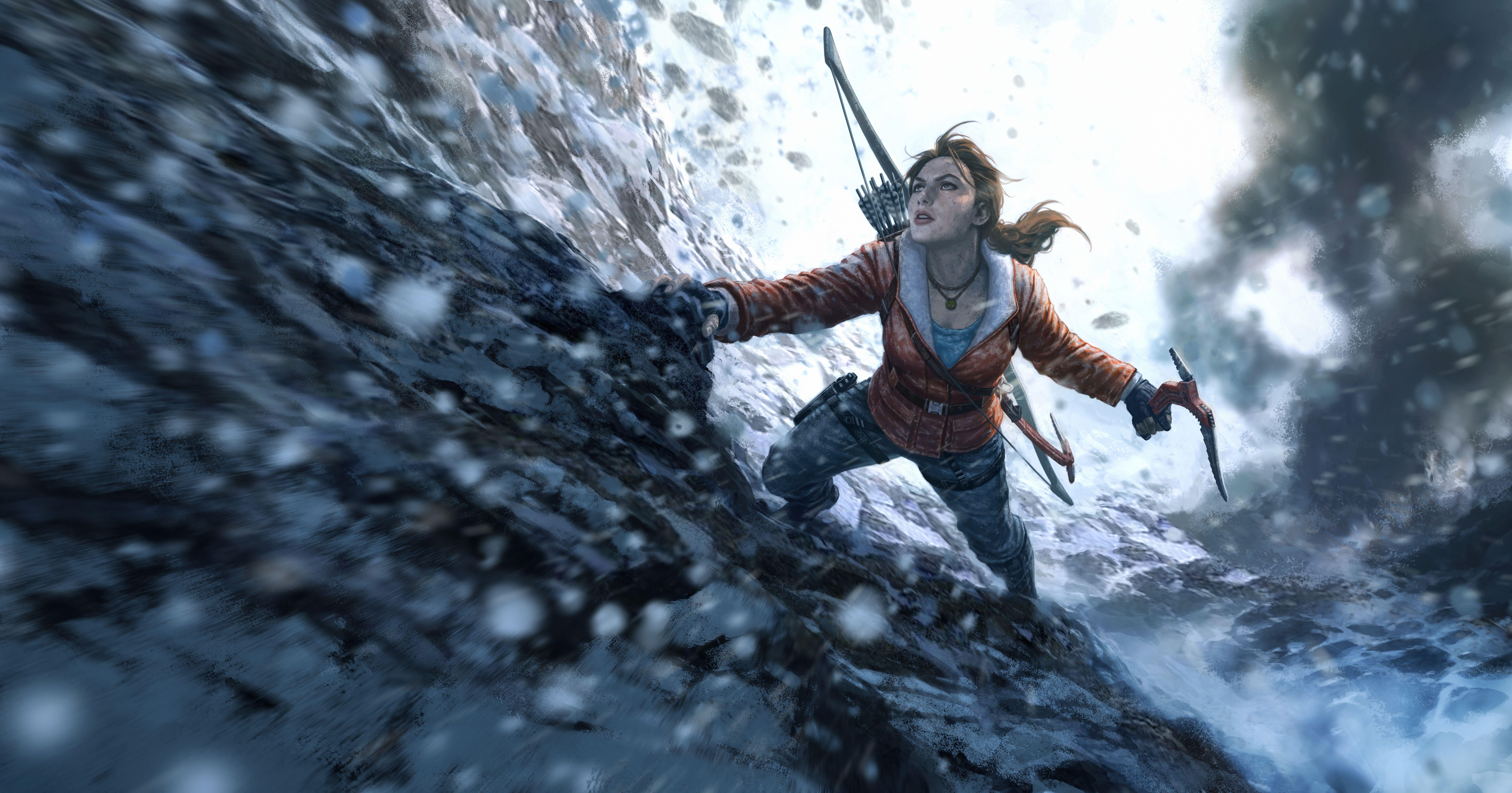 8235x4320 Wallpaper Rise of the Tomb Raider, 20 Year Celebration, Limited