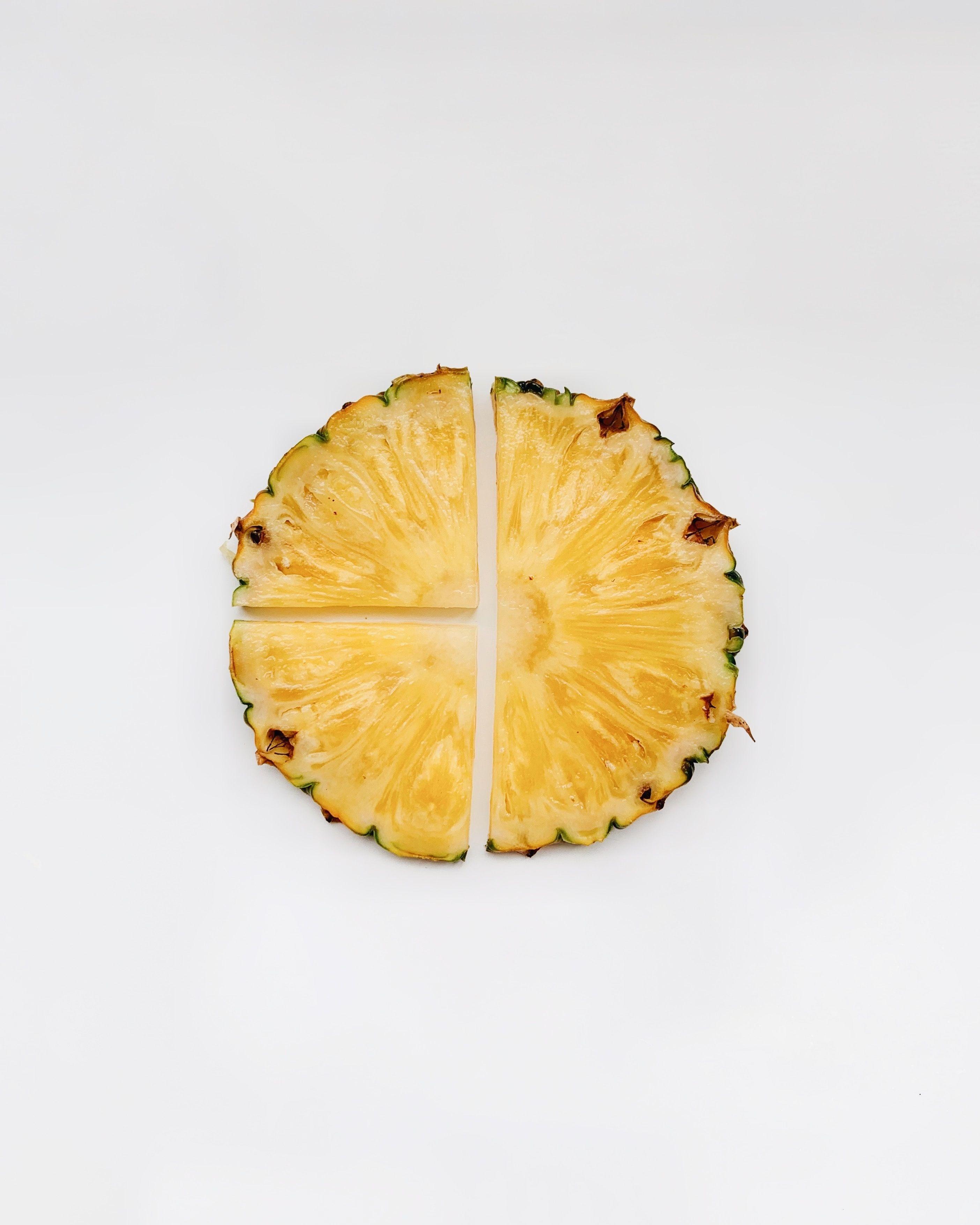 2808x3511 Download wallpaper 2808x3511 pineapple, slices, fruit, minimalism