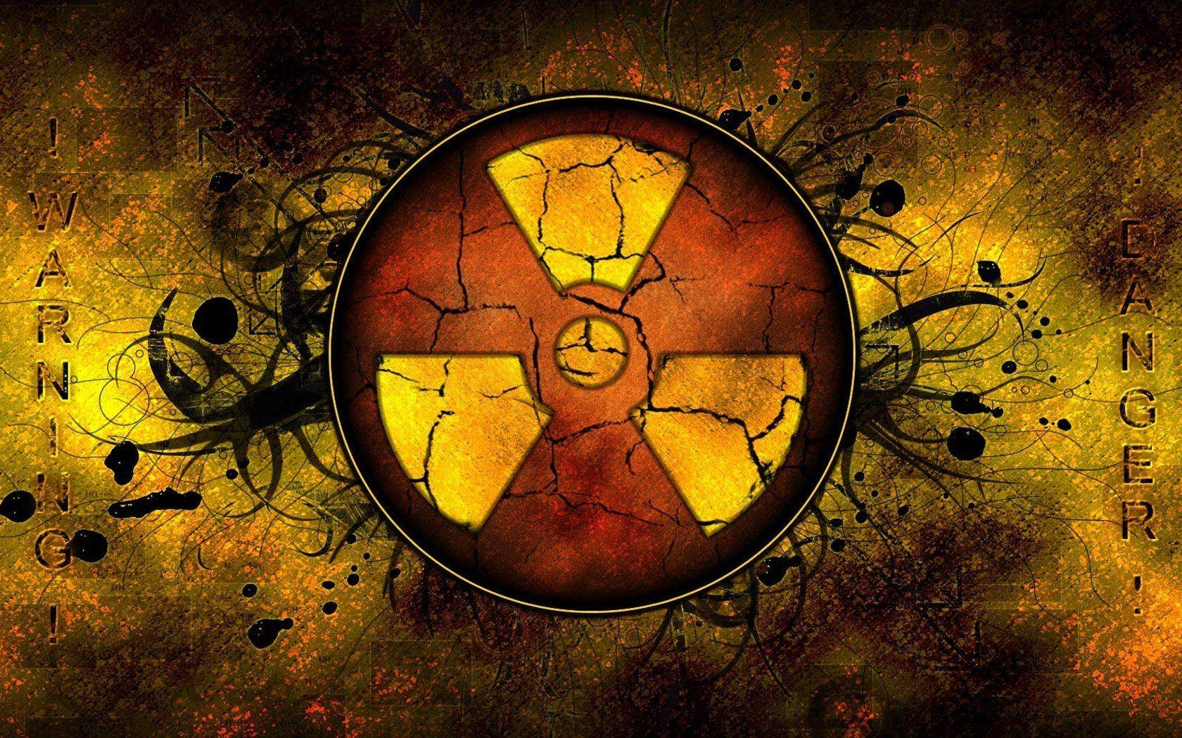 1680x1050 Nuclear signs radioactive logos area wallpaperx1050