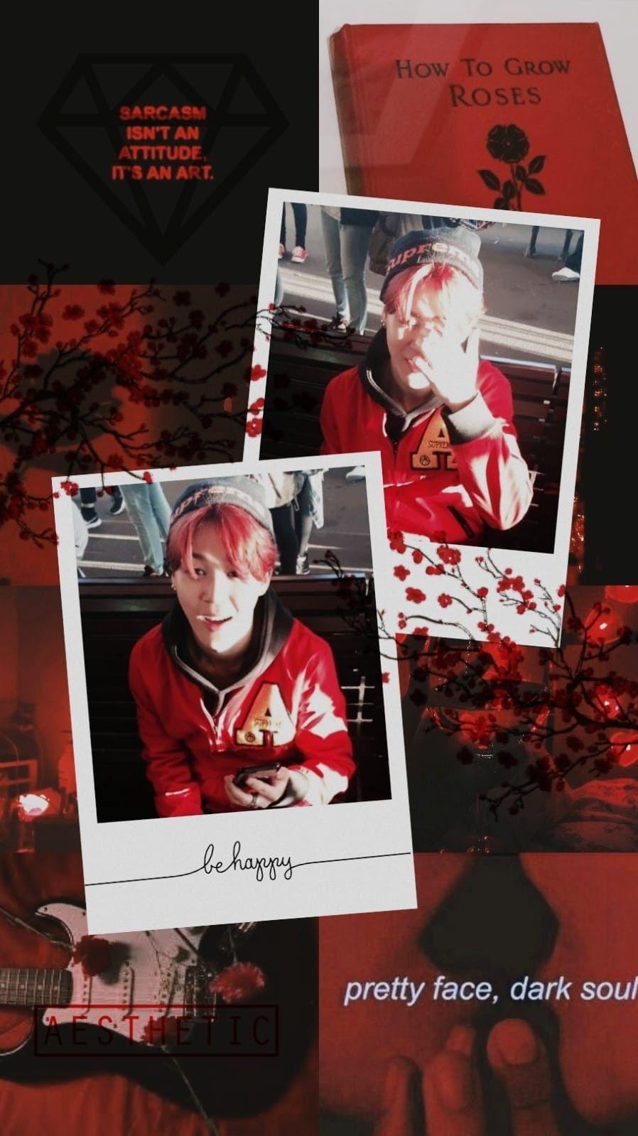 Jimin Red Aesthetic Wallpapers Top Free Jimin Red Aesthetic 