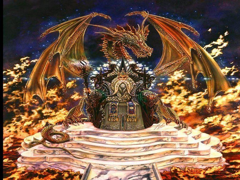 1024x768 Fantasy Wallpaper: Merlin and Dragon. dragons. Dragons