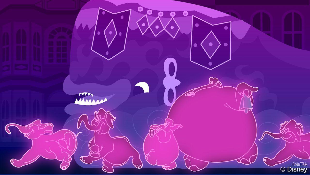 1280x723 Disney Doodle: Pink Elephants On Parade