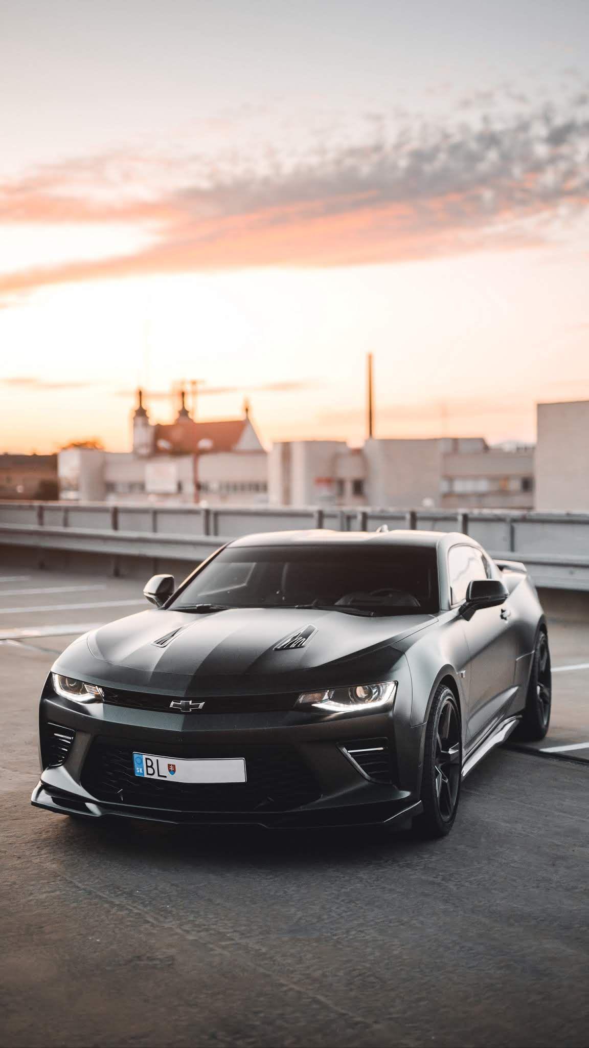 1152x2048 Chevrolet camaro, mobile wallpaper, car, black. Chevrolet camaro