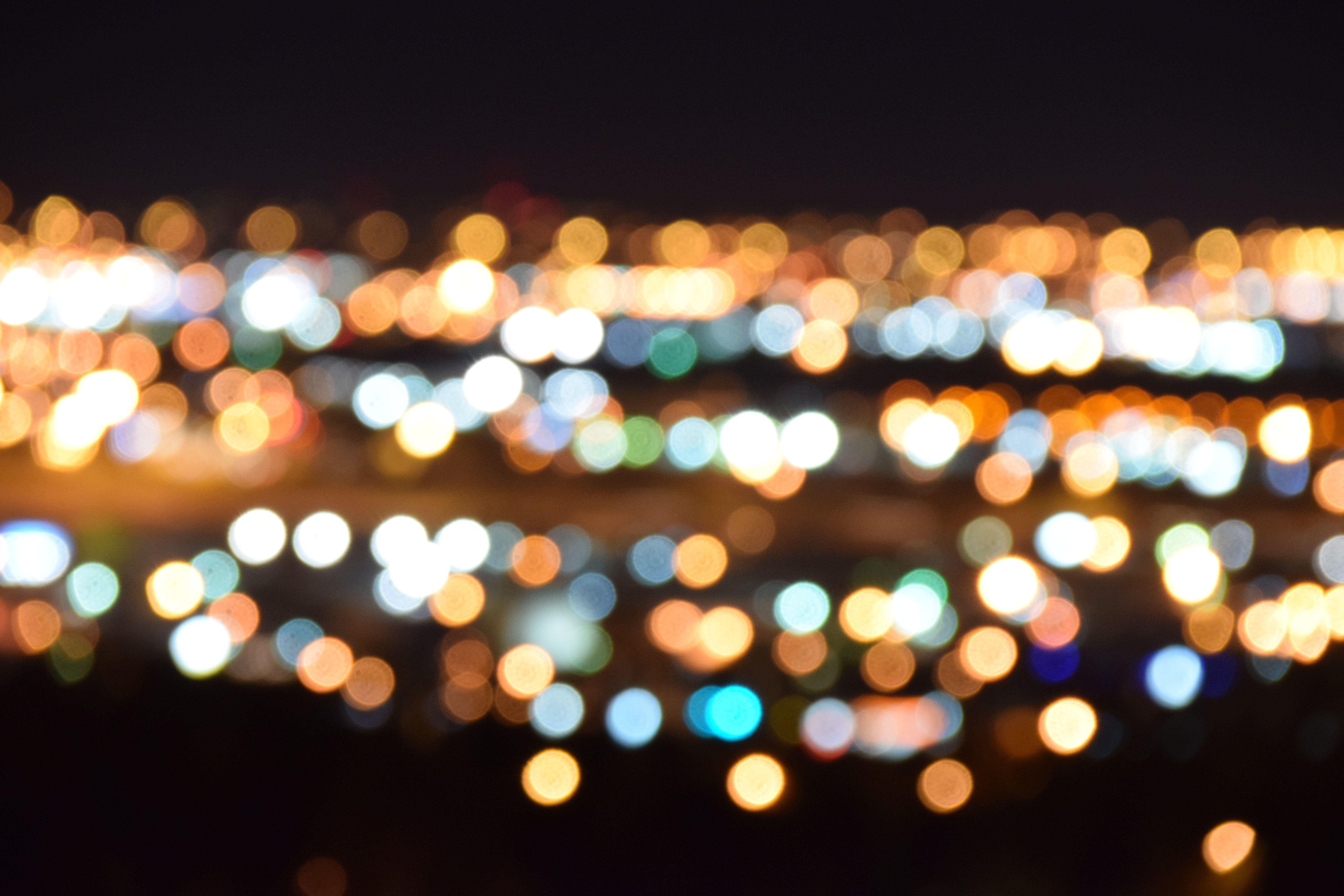 6000x4000 White and Yellow Bokeh Lights Digital Wallpaper · Free