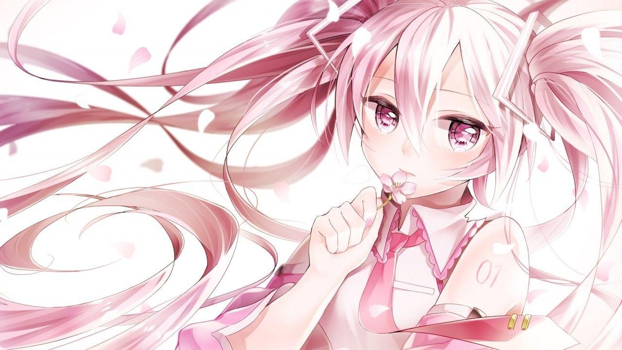 1280x720 Download 1280x720 Vocaloid, Hatsune Miku, Pink Hair, Twintails