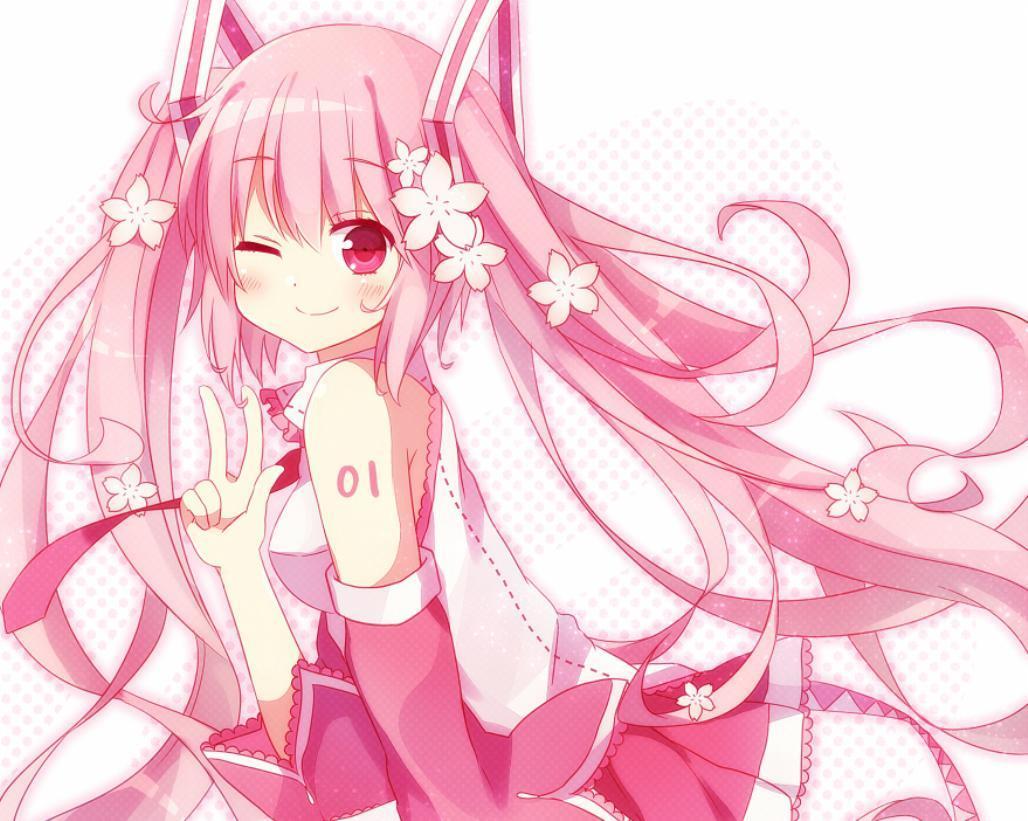 1028x821 Sakura Miku Wallpaper