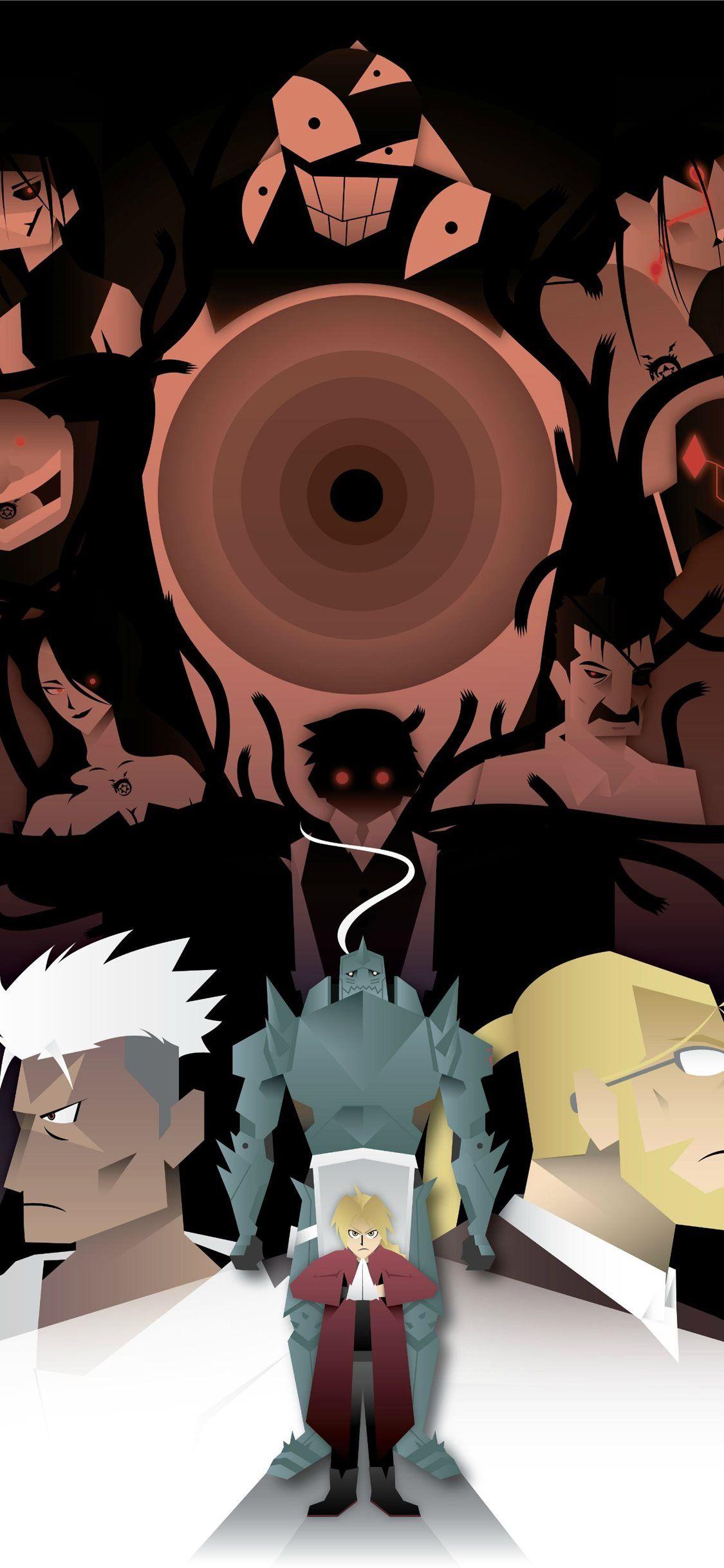 1125x2436 Fullmetal Alchemist YER8V35 iPhone 11 Wallpaper Free Download
