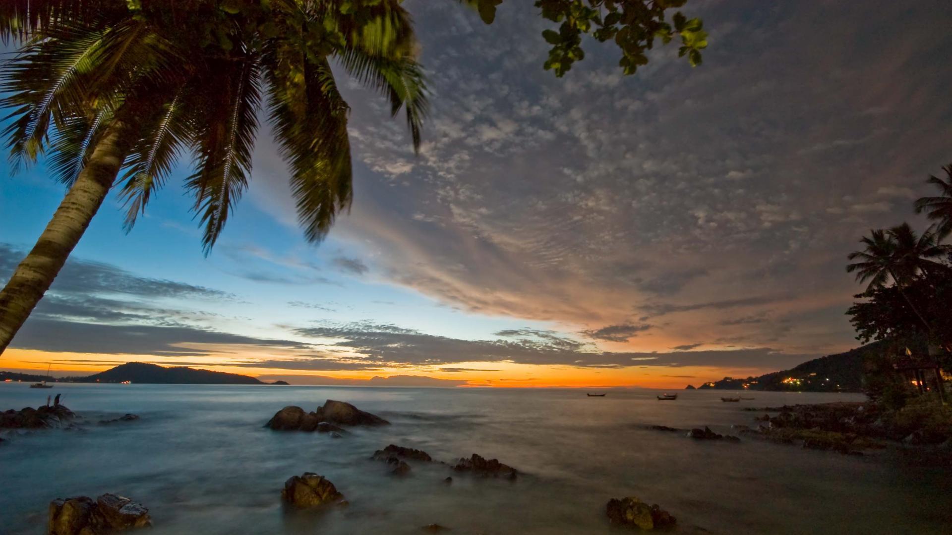 1920x1080 Free download Patong Sunset Beach Thailand HD Wallpaper Patong
