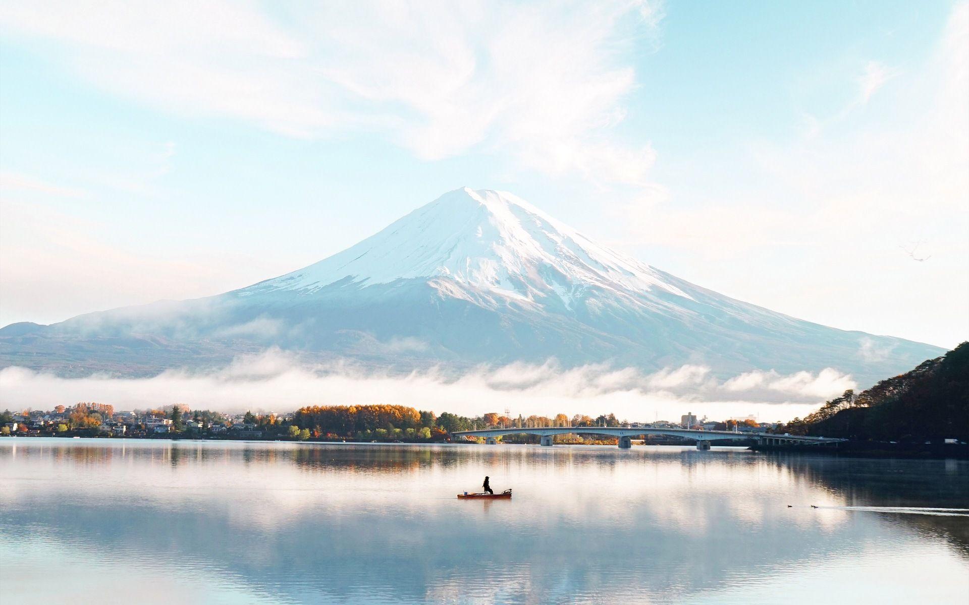1920x1200 Mount Fuji Blue Bright Day 4k 1080P Resolution HD 4k