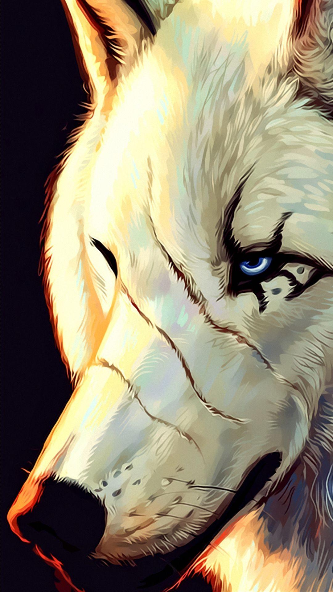 1080x1920 Wolf Cartoon Android Wallpaper 1080p Phone Mobile Full HD Background