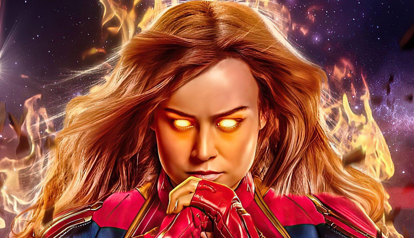 1336x768 Captain Marvel Laptop Wallpaper to Download Full Size