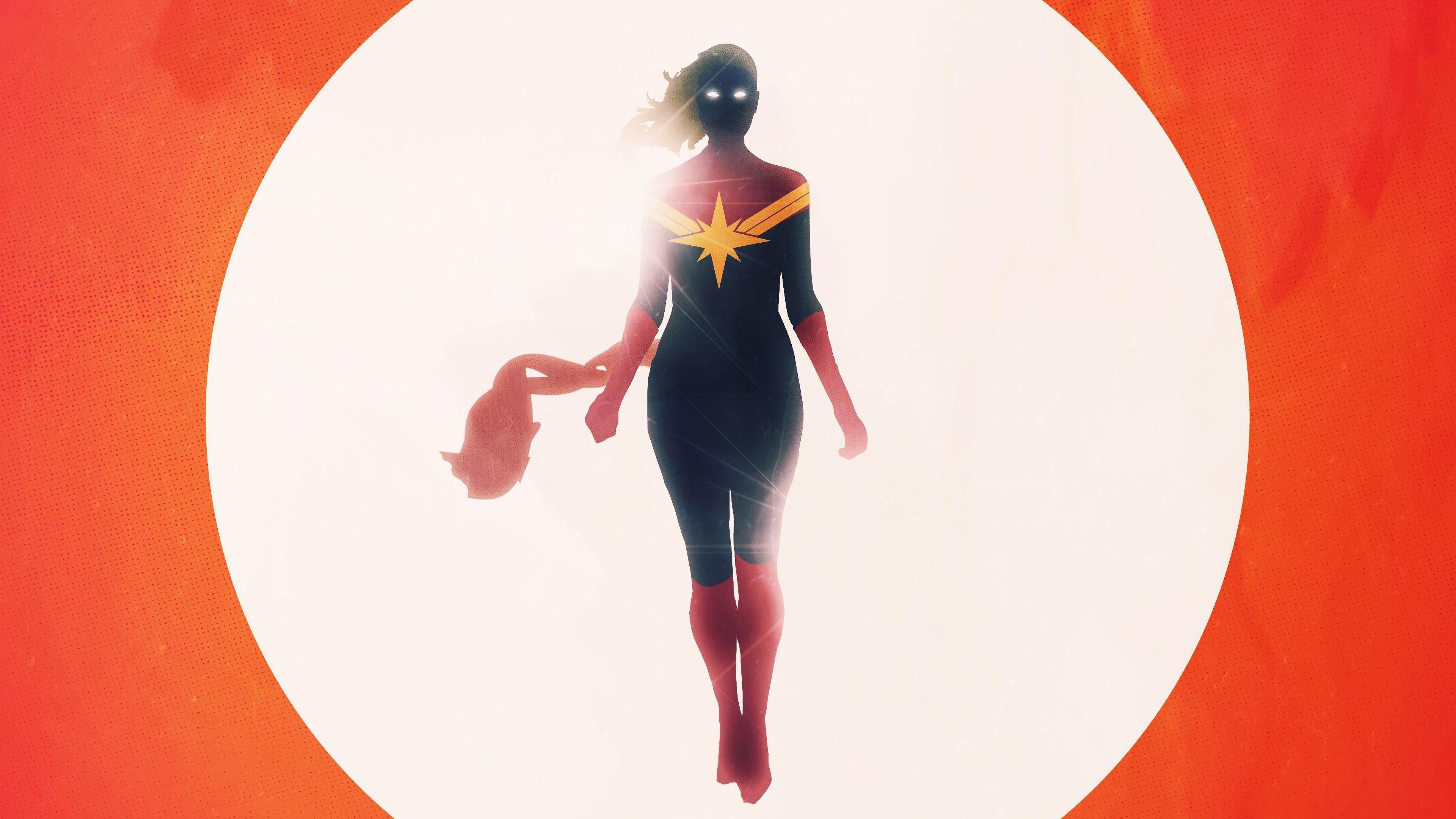 3840x2160 Captain Marvel Comics 4K