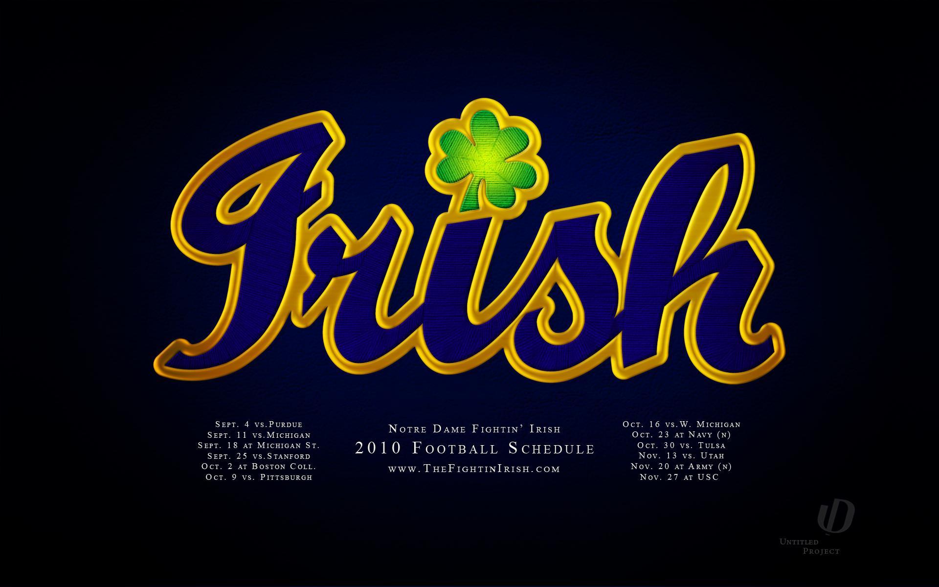 1920x1200 Notre Dame Logo Wallpaper