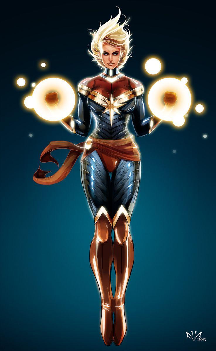 737x1200 Captain Marvel Anime Short Hair Wallpaper