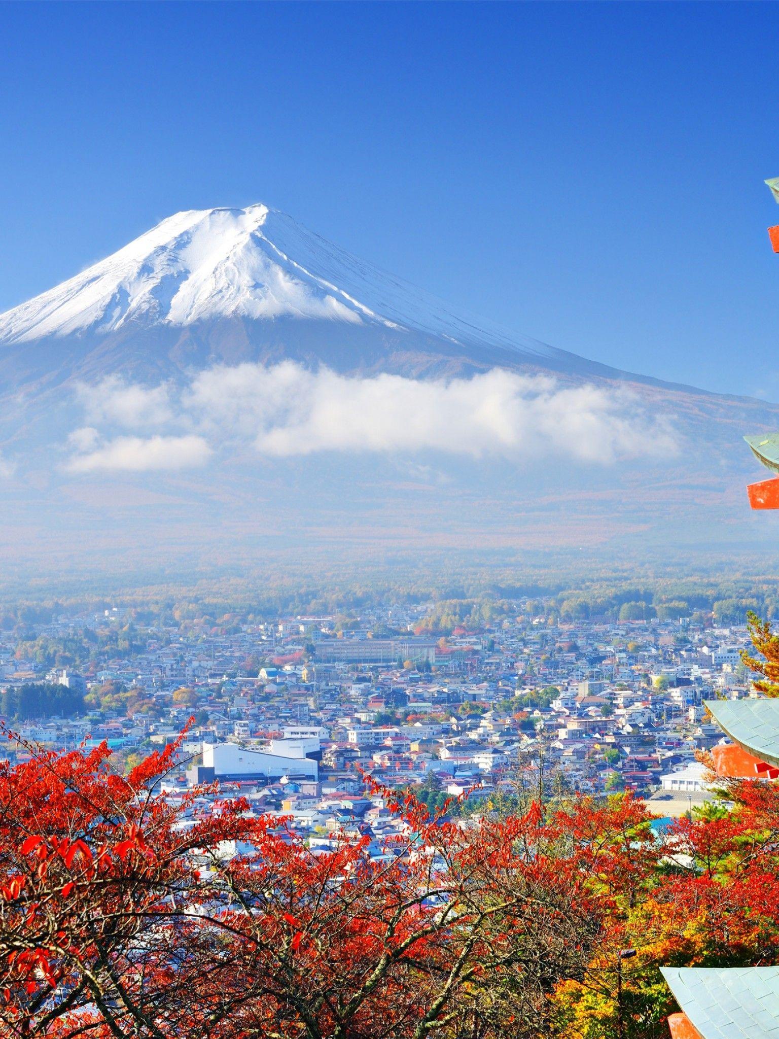 1536x2048 Mount Fuji HD Wallpaper for Desktop and Mobiles Retina iPad