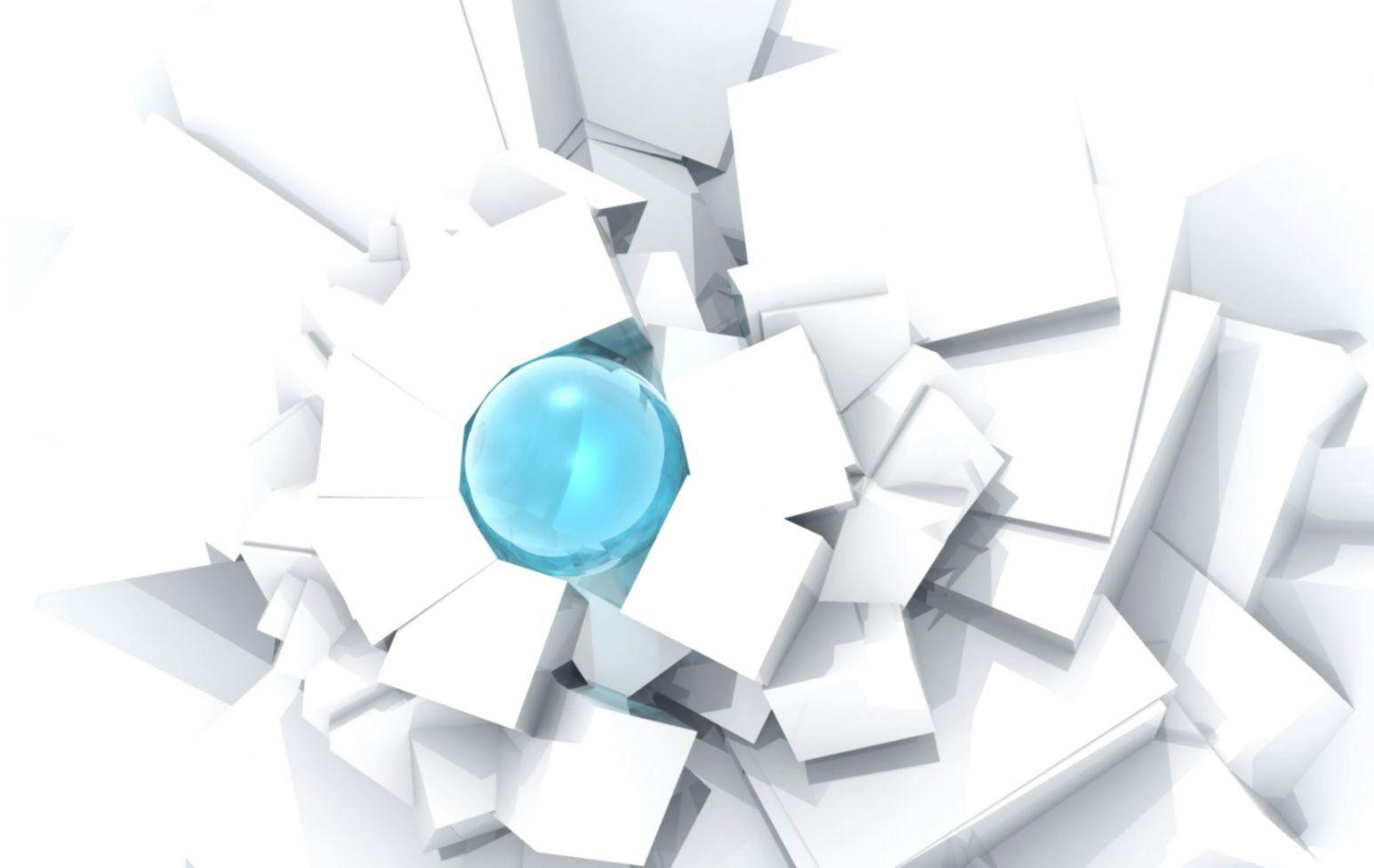 1545x976 Abstract 3D Wallpaper White