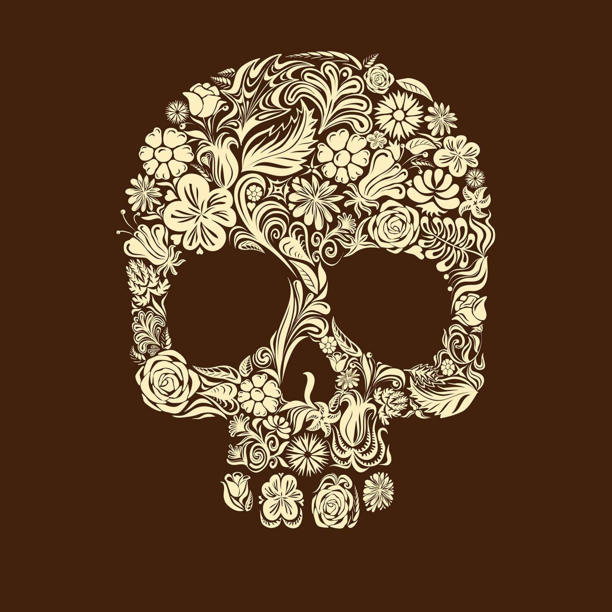 2048x2048 Skull Art iPad Wallpaper HD #iPad #wallpaper. iPad Wallpaper