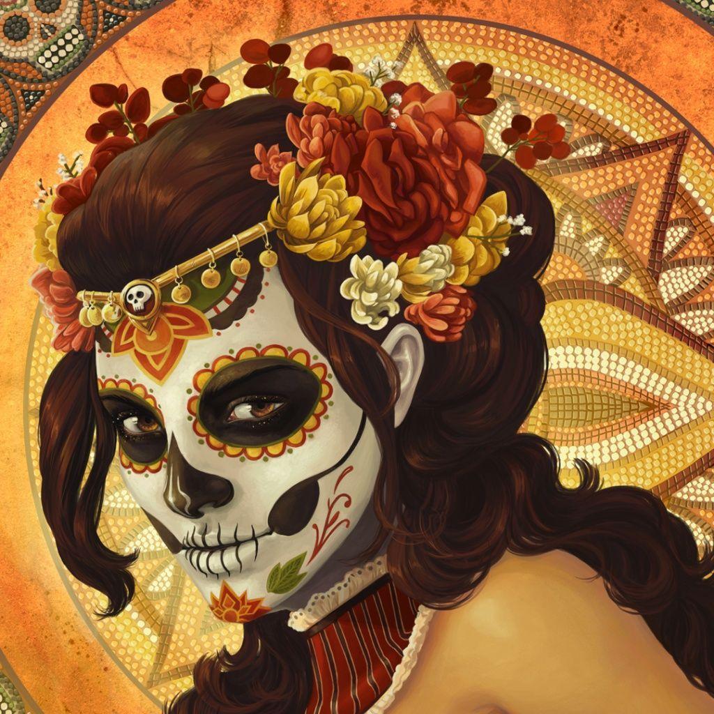 1024x1024 catrina art nouveau